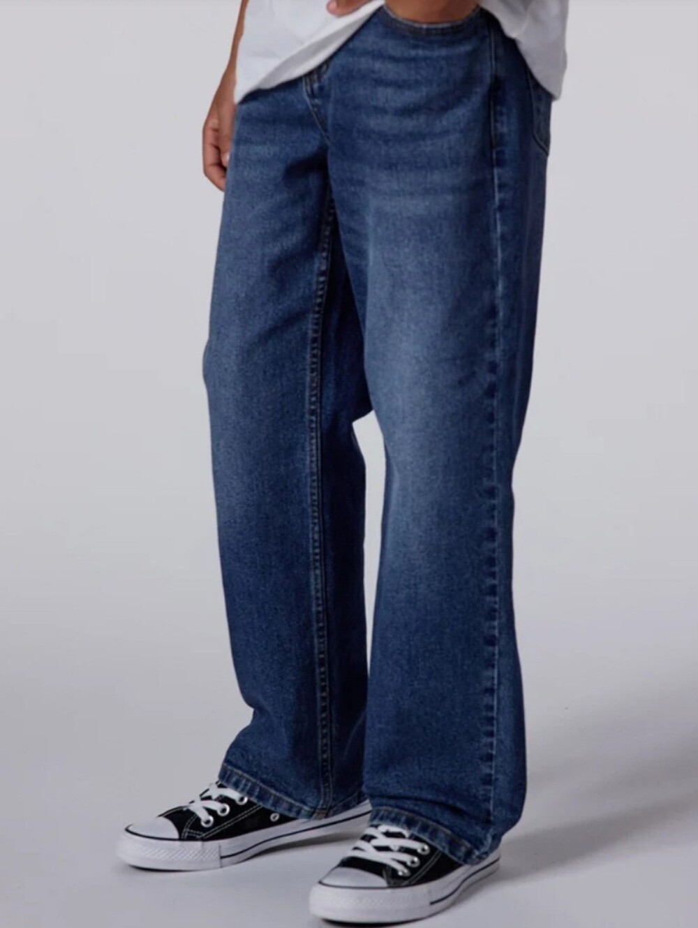 RSQ Kids Wide-Leg Dark Blue Jeans